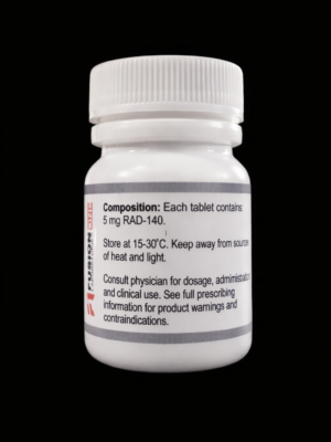 testolone (rad 140) 5mg – 50 tablets by fusion one laboratories